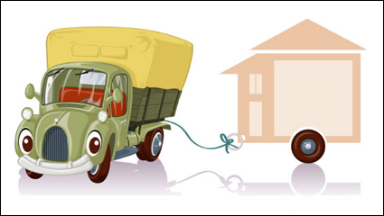 Camions de bande dessine 04 - matriel vecteur