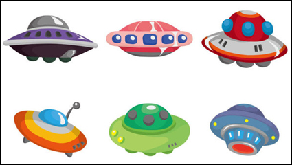 Cartoon UFO 01 - matriel vecteur
