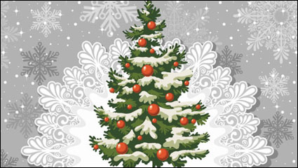 Beau fond de Noël 03 - matriel vecteur