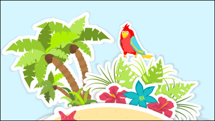 Belle carte pop-up 02 - matriel vecteur