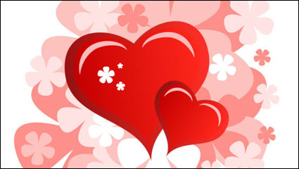 Journe en forme de coeur carte de Valentine 06 - matriel vecteur