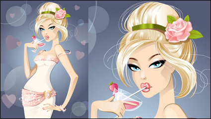 Cartoon beaut sexy 02 - matriel vecteur