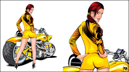 Sexy belle voiture de sport 01 - vecteur matriel