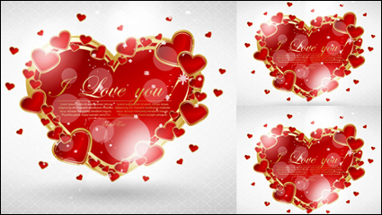 Carte de voeux Saint-Valentin 03 - matriel vecteur