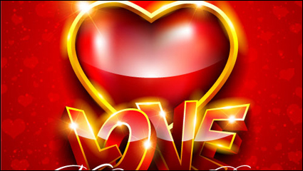 Le magnifique Valentine fond 05 - vecteur matriel