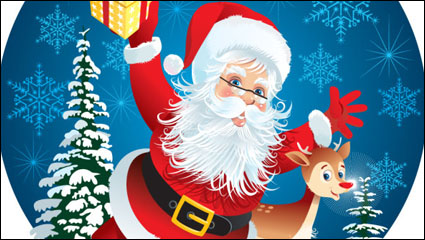Cute Santa Claus illustrateur 01 - matriel vecteur