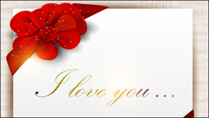 Belle carte de Valentine - vecteur matriel