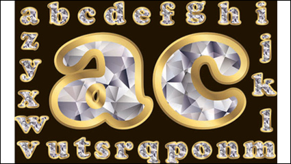 Lettres de diamant 02 - matriel vecteur