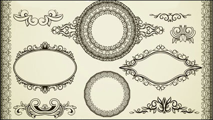 Europenne motif de dentelle 02 - matriel vecteur