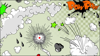 Motif explosion de bande dessine 02 - matriel vecteur
