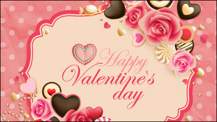 Vintage Valentine carte 01 - matriel vecteur