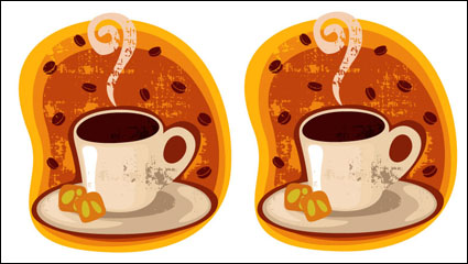 Cartoon tasse de caf de montage 03 - matriel vecteur