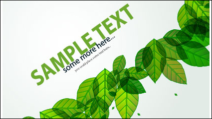 Carte verte des feuilles 02 - vecteur matriel