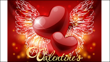 Retro Valentine carte 02 - matriel vecteur