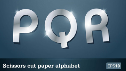 Lettres toile coupe-papier 04 - vecteur matriel