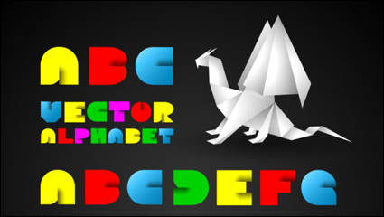 Alphabet Creative 01 - vecteur matriel