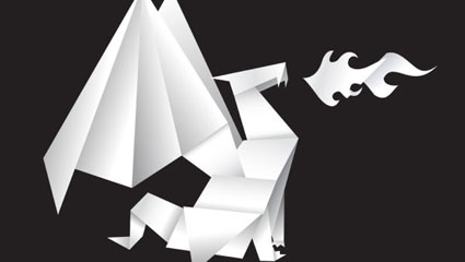 Origami Dragon 03 - matriel vecteur