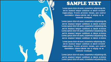 Belle silhouette modle 03 - matriel vecteur