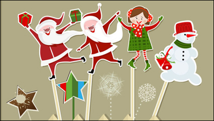 Cartoon Santa Claus 03. - Matriel vecteur