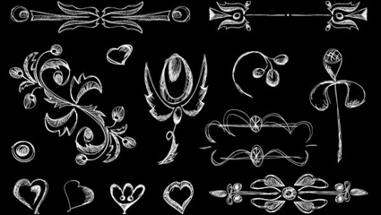 Dentelle de style europen motif projet de ligne 02 - matriel vecteur