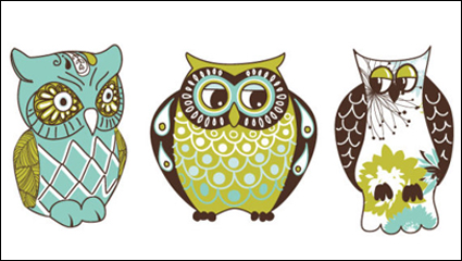 Hibou de bande dessine illustration - vecteur matriel