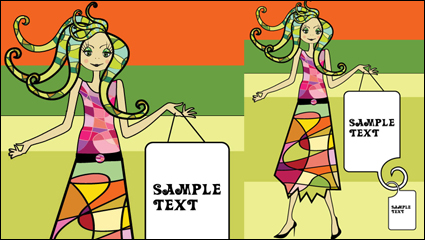 Cartoon image Beauty 02 - matriel vecteur