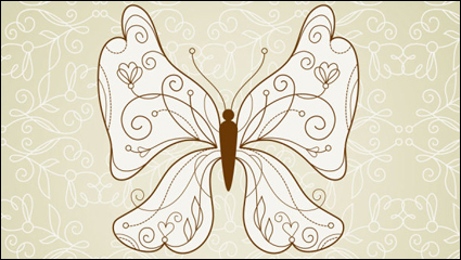 Beau motif de papillon 05 - matriel vecteur