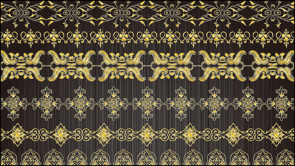 Or motif de dentelle 01 - matriel vecteur
