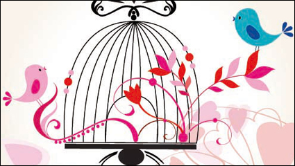 Vecteur matriel - 02 illustrations de bande dessine romantique peinte  la main