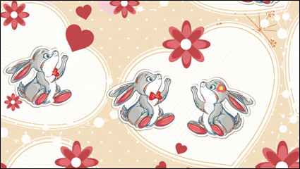 Cartoon animal blanc 01 - matriel vecteur