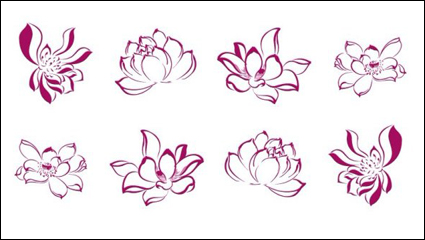 Zhang style de lotus matire de trac de ligne Daqian