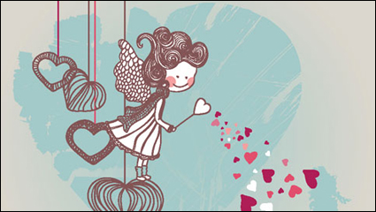 Jour dessin anim illustrateur 01 Saint-Valentin - vecteur matriel