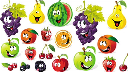 Expression de fruit de dessin anim - vecteur matriel