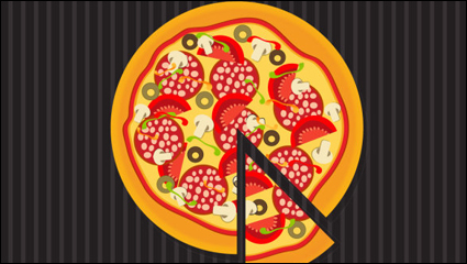 Pizza illustrateur 03 - matriel vecteur