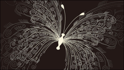 Beau papillon modle 01 - matriel vecteur