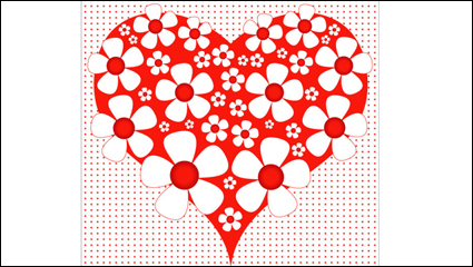 Saint Valentin de carte en forme de coeur 03 - matriel vecteur