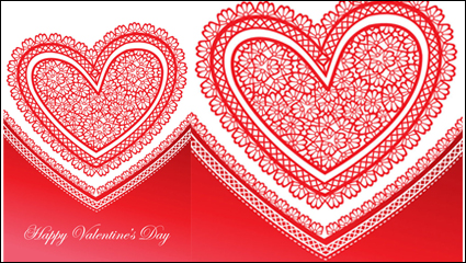 Belle carte de Valentine 04 - matriel vecteur