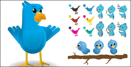 Twitter des images en vecteur