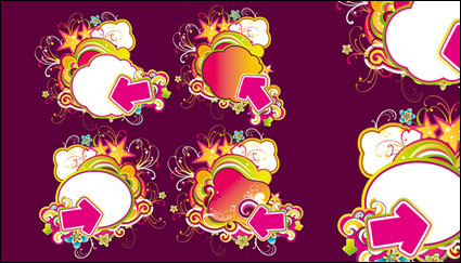 Vector nuages flches matrielles