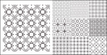 Continental vecteur motif carreaux matriel