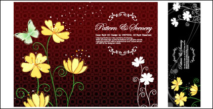 Butterfly fleurs vecteur motif classique de la matire
