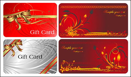 Les cartes-cadeaux vecteur