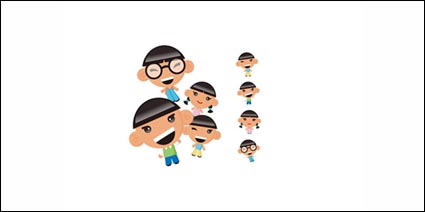 Vector caractres enfants matriel