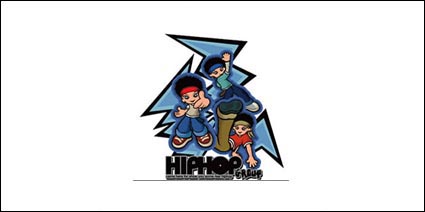 Hip-hop vecteur matriel de dessin anim