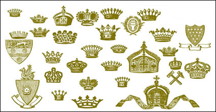 Couronne, le lion, le marteau, Royal matriels vecteur