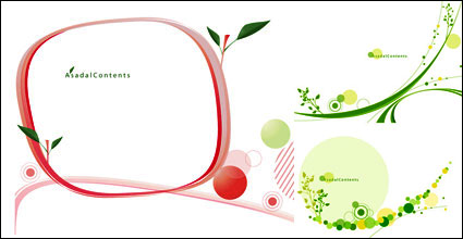 Green leaf pattern vecteur MA