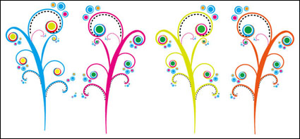 Fleurs de couleur Vector
