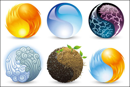 Vector lments graphiques de la nature