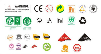 Textile vecteur composition logo