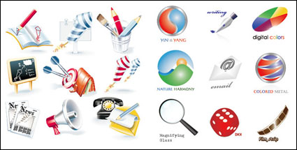 Des livres, des roquettes, des brosses, des cibles, tableau noir, les petites